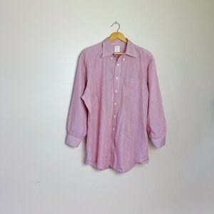 CLEARANCE! Men’s Red Brooks Brothers L/S Button Down Size 17.5